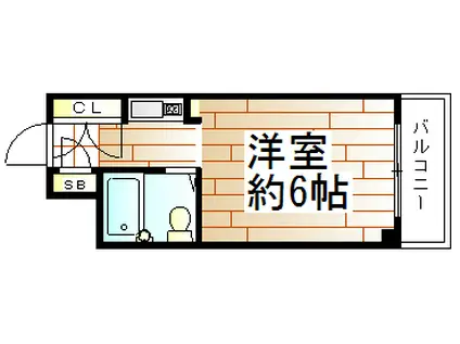 ハイツシグマ(1K/2階)の間取り写真