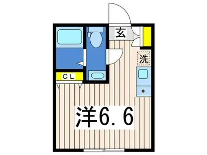 GOLD LAGOON六浦5丁目(ワンルーム/1階)の間取り写真