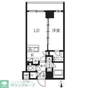 台東区竜泉1丁目マンション(1LDK/14階)の間取り写真