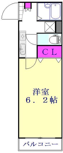 川口プラザE(1K/1階)の間取り写真
