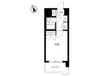 ドルチェ目白台 (1K/3階)の間取り写真