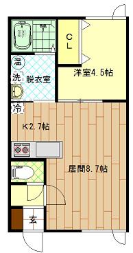 LICO(1LDK/1階)の間取り写真