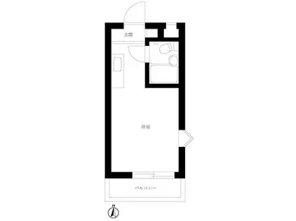 メゾン・ド・プリメ(ワンルーム/4階)の間取り写真