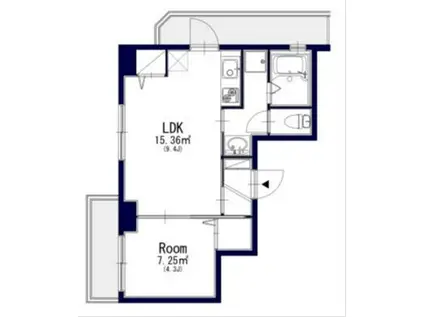 エヴァグリーン笹塚(1LDK/5階)の間取り写真
