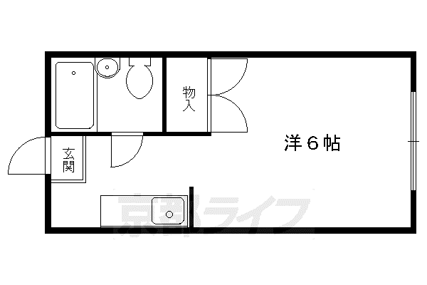 MINATO HOUSE(1K/2階)の間取り写真