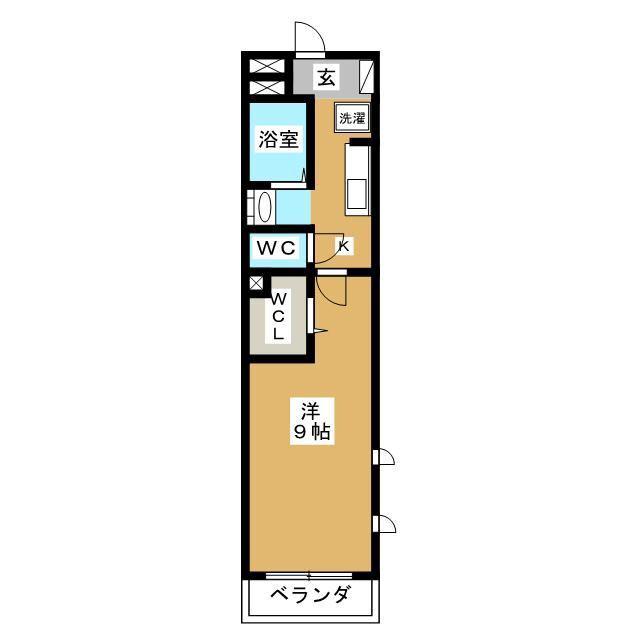 サンモール北小岩(1K/3階)の間取り写真