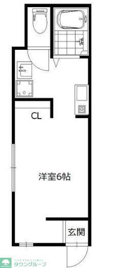 リベルテ横濱(1K/3階)の間取り写真