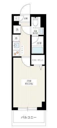 REXZY西川口AZII(1K/7階)の間取り写真