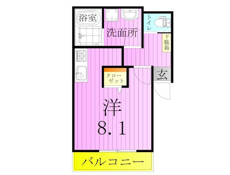 TJ西尾久01(ワンルーム/1階)の間取り写真