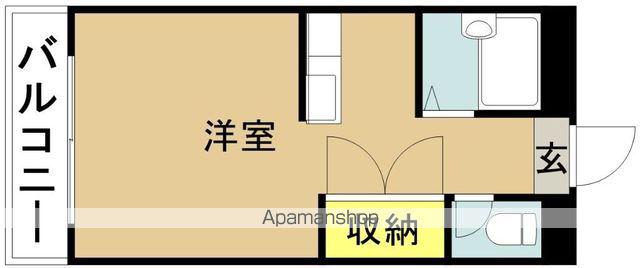オグラヒルズIII(ワンルーム/4階)の間取り写真