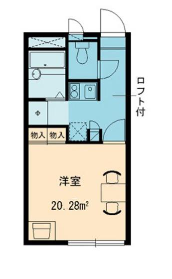 レオパレス谷万成(1K/2階)の間取り写真
