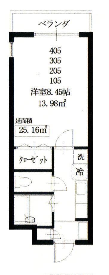 志幸27 DOMINI(1K/4階)の間取り写真