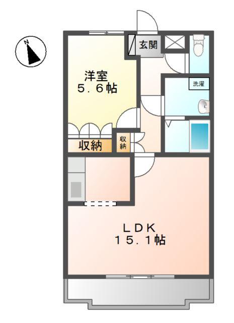 フレンド・シップ・SHONAN(1LDK/2階)の間取り写真