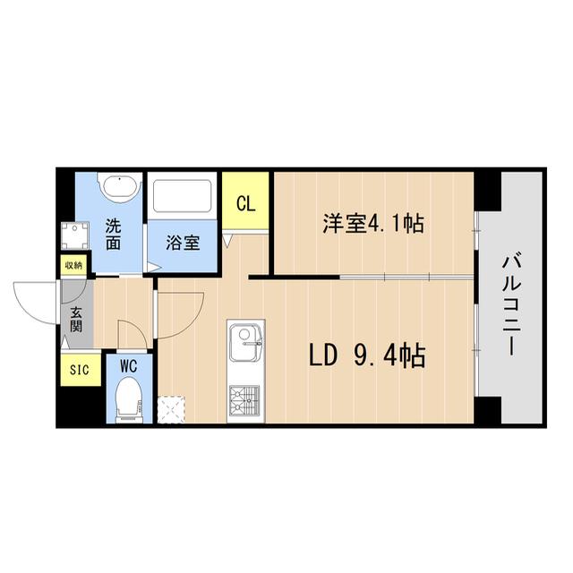 フェリス小笹(1LDK/2階)の間取り写真