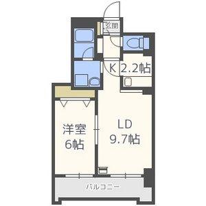 SQUAREMS6.14II(1LDK/7階)の間取り写真