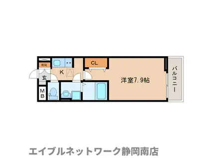 フォルテ 池田I(1K/1階)の間取り写真