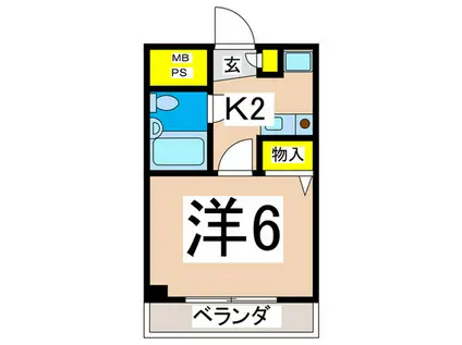 朝日プラザ戸塚アネックス(1K/3階)の間取り写真