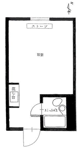 シャンボール札幌(ワンルーム/4階)の間取り写真