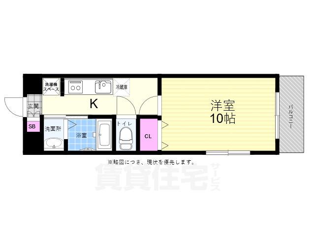 BOND.BLD(1K/3階)の間取り写真
