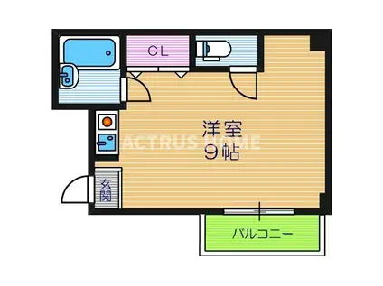 TMハイツ(ワンルーム/2階)の間取り写真