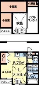 FILER(ワンルーム/2階)の間取り写真