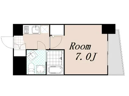 アドバンス心斎橋ラシュレ(1K/9階)の間取り写真