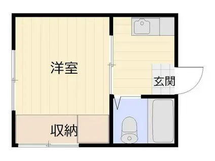 南方ハイツ(1K/1階)の間取り写真