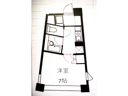 渡辺ビル(1K/5階)の間取り写真