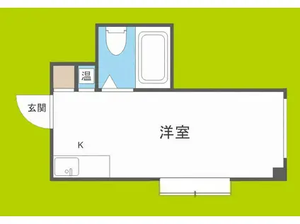 ラパンジール本田II(ワンルーム/10階)の間取り写真