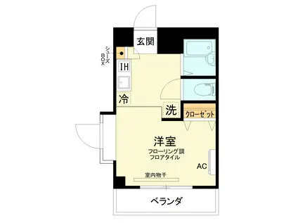 メゾン東和(ワンルーム/5階)の間取り写真