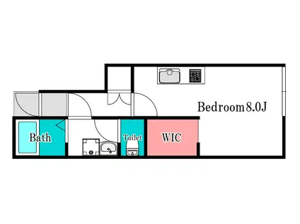 IRBIS津島福居(ワンルーム/1階)の間取り写真