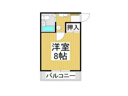 レヂデンス・ナガノ(1K/3階)の間取り写真