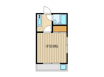 カーサ マコト(1K/2階)の間取り写真