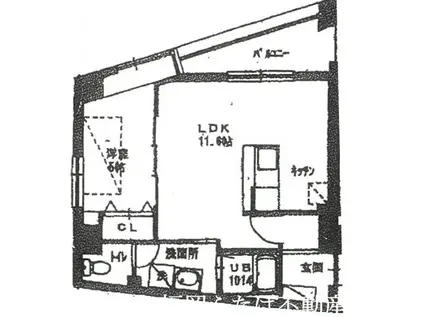 ボーナム七隈(1LDK/3階)の間取り写真