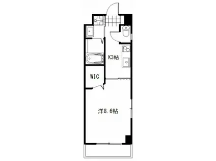 エクセランステゥディオ(1K/1階)の間取り写真