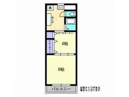 レジデンス春日町(1K/3階)の間取り写真