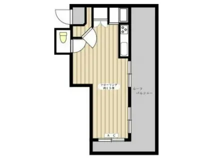 第2高野ビル(ワンルーム/5階)の間取り写真