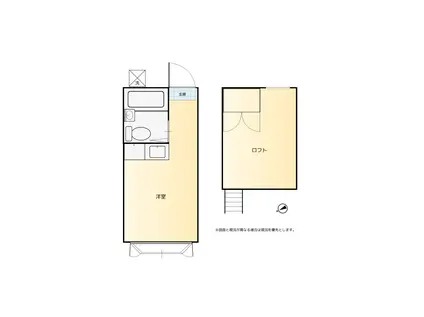 リブレ八王子(ワンルーム/1階)の間取り写真