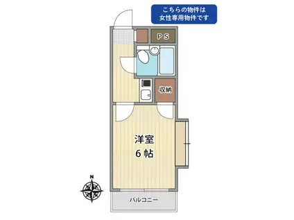 STYLE-OGGI(1K/1階)の間取り写真