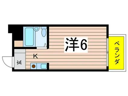 プレスイン旗屋(1K/2階)の間取り写真