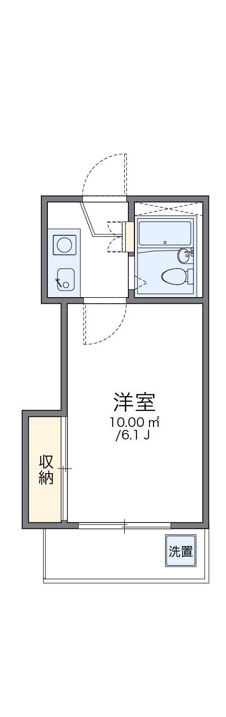 レオパレス加古川第7(1K/2階)の間取り写真