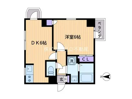 ヴィラージュ・ルナ(1DK/3階)の間取り写真