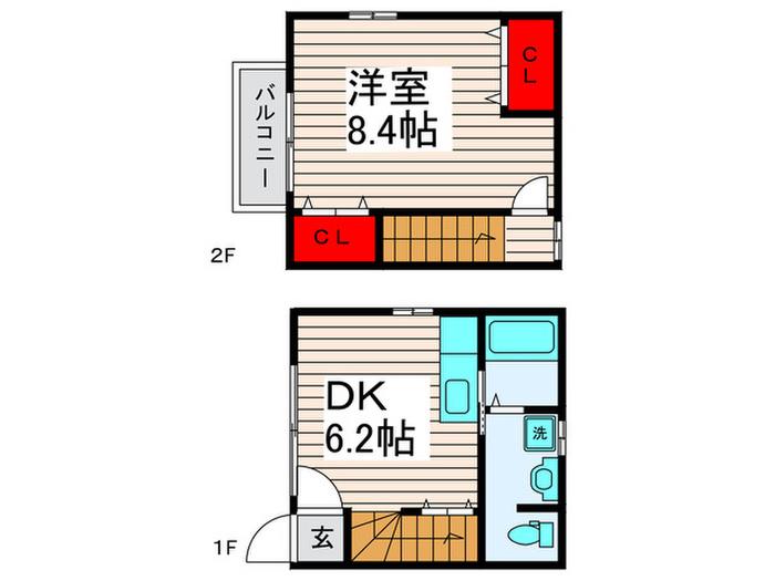 リーブル・ダ-ル(1DK/1階)の間取り写真
