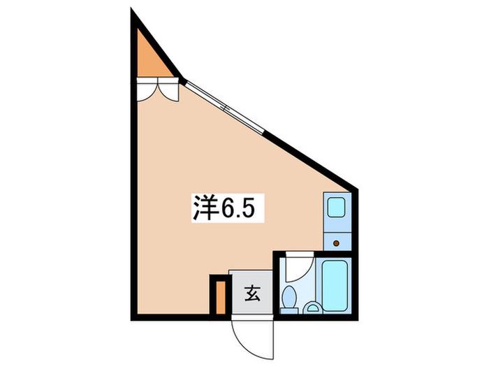 ライオンズマンション青葉台第5(ワンルーム/2階)の間取り写真