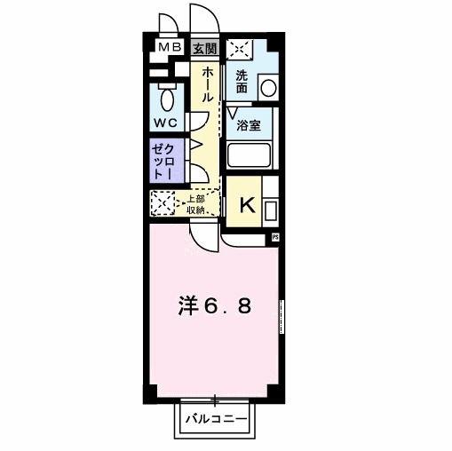 アルバカーサ(1K/1階)の間取り写真