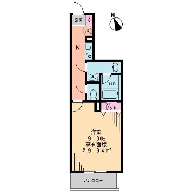 T`S GARDEN 葛西(1K/2階)の間取り写真
