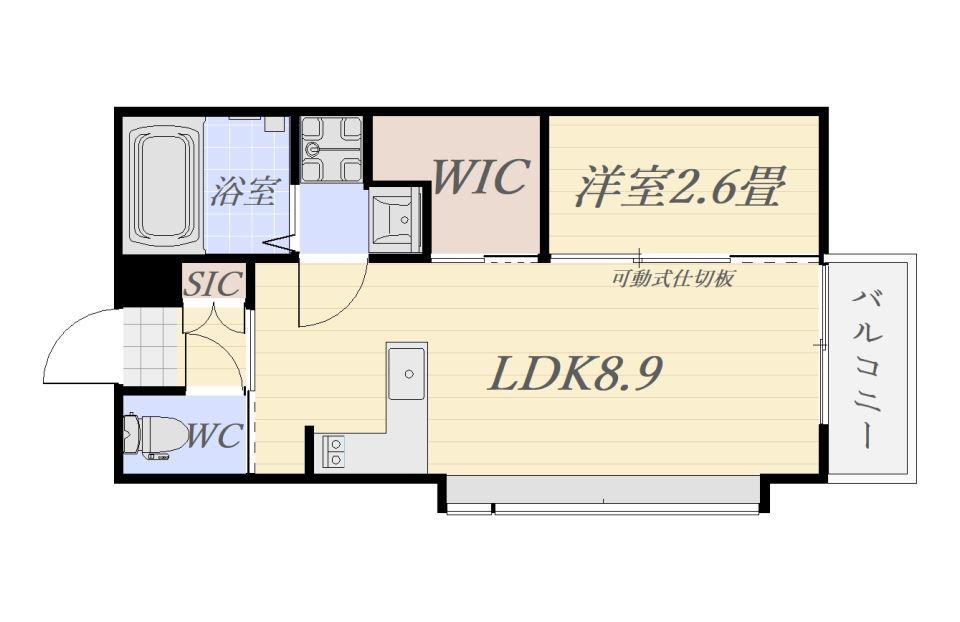 ESPERANZA(1LDK/3階)の間取り写真
