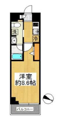 スプレスター志村坂上(1K/2階)の間取り写真