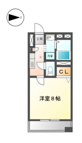 WILLDO 金山正木(1K/4階)の間取り写真