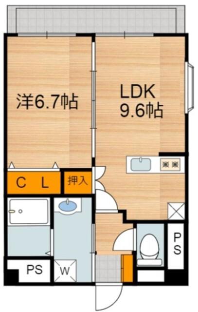 Mステーション光の森I(1LDK/3階)の間取り写真
